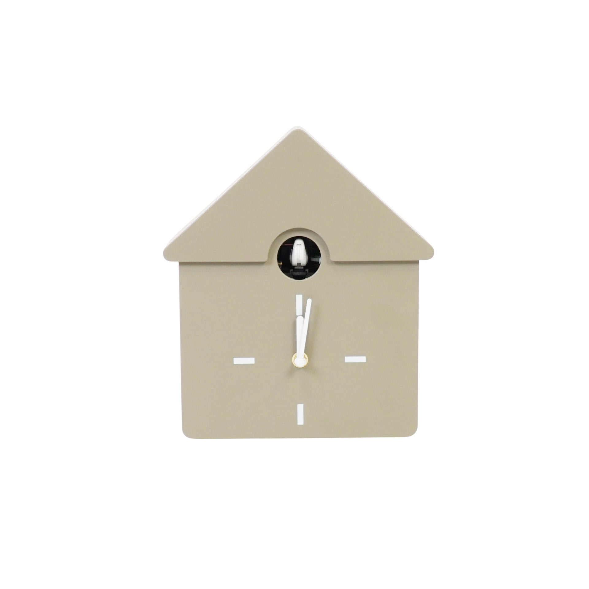 Housevitamin - Wandklok Koekoeksklok - Taupe - 24x27x9cm